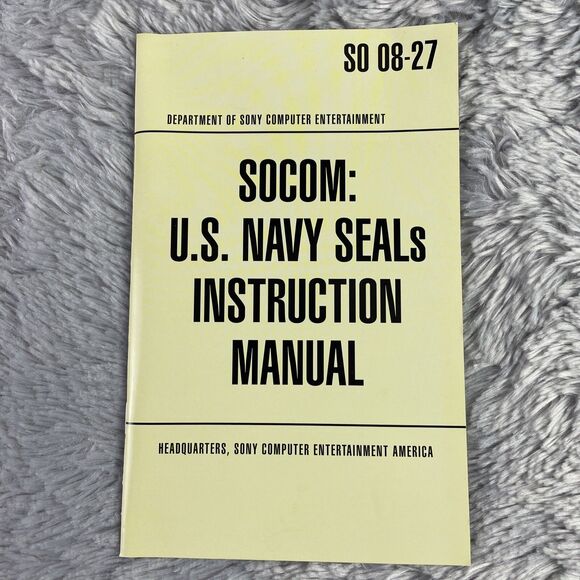 SOCOM U.S. Navy Seals (Sony PlayStation 2, 2002) PS2 Black Label Complete - Picture 4 of 15